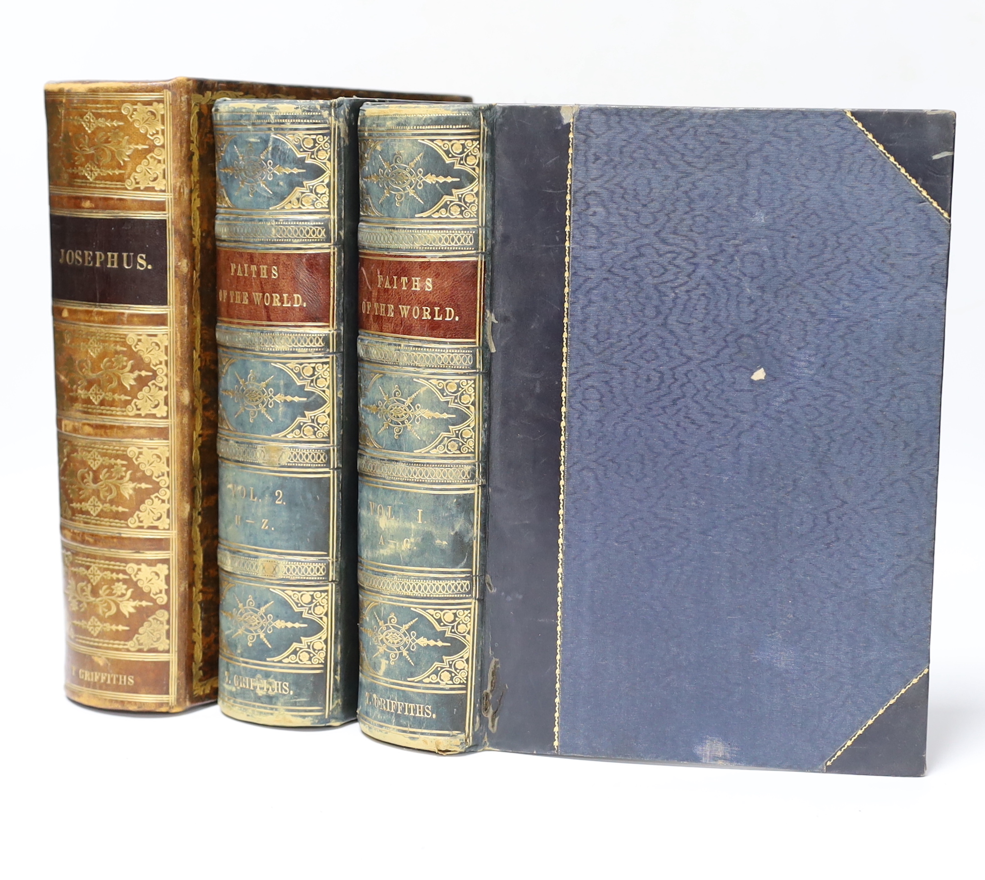 Josephus, Flavius - The Complete Works of ....comprising the Antiquities of the Jews, a History of the Jewish Wars....Translated by William Whiston....With a sequel continued to the present time. engraved pictorial and p